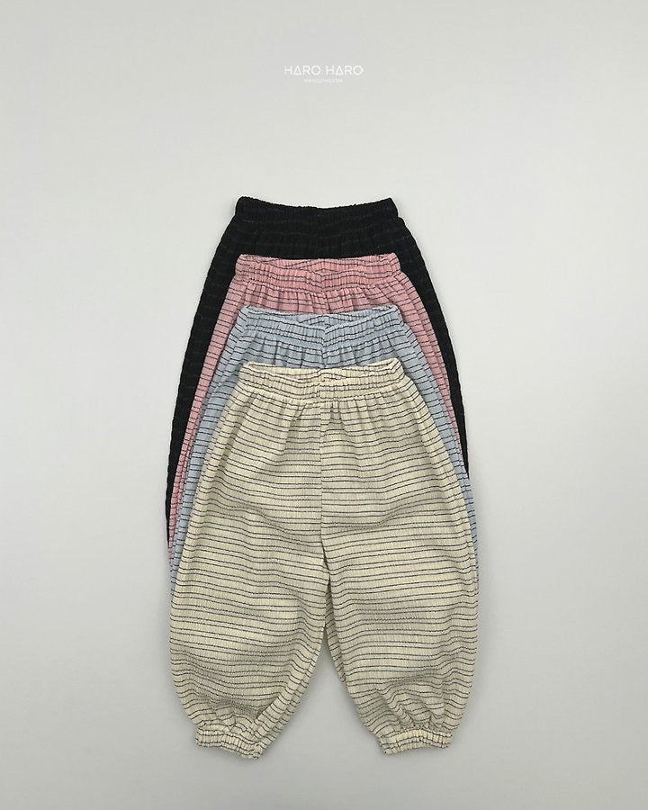 Striped Relaxed Pants -haroharo-56