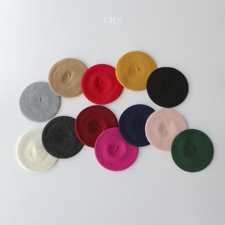 Kids Wool Beret-OREN-30