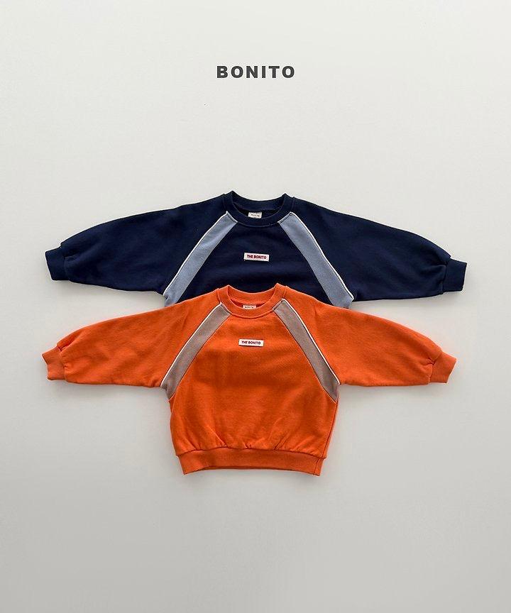 Raglan Piping Sweatshirt - BONITO - 019