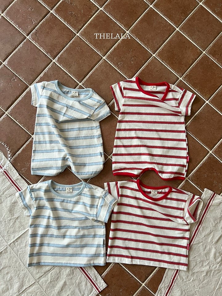 Double Stripe Suit and T-thelala-51