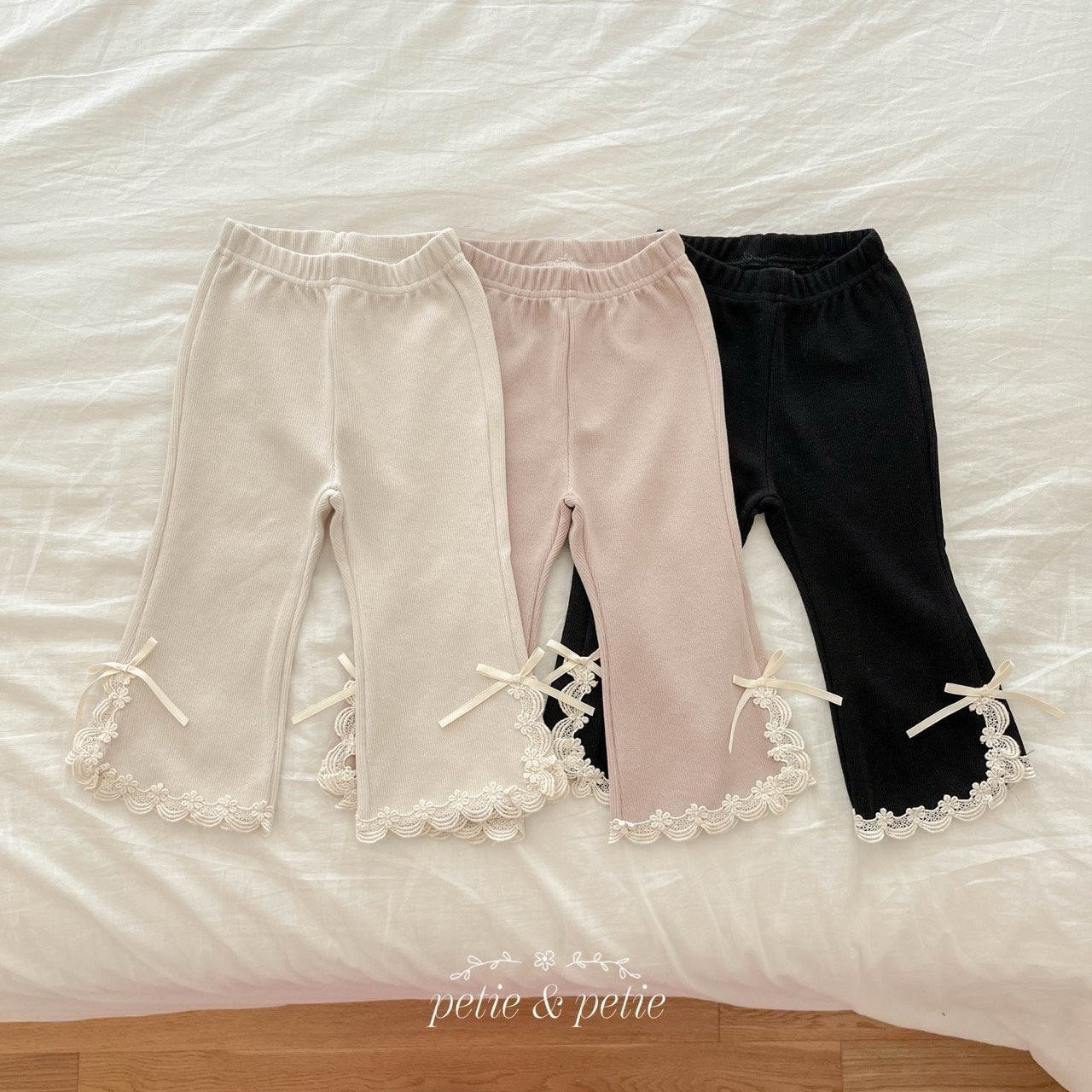 Sally Lace Flare Pants-petit petit-40