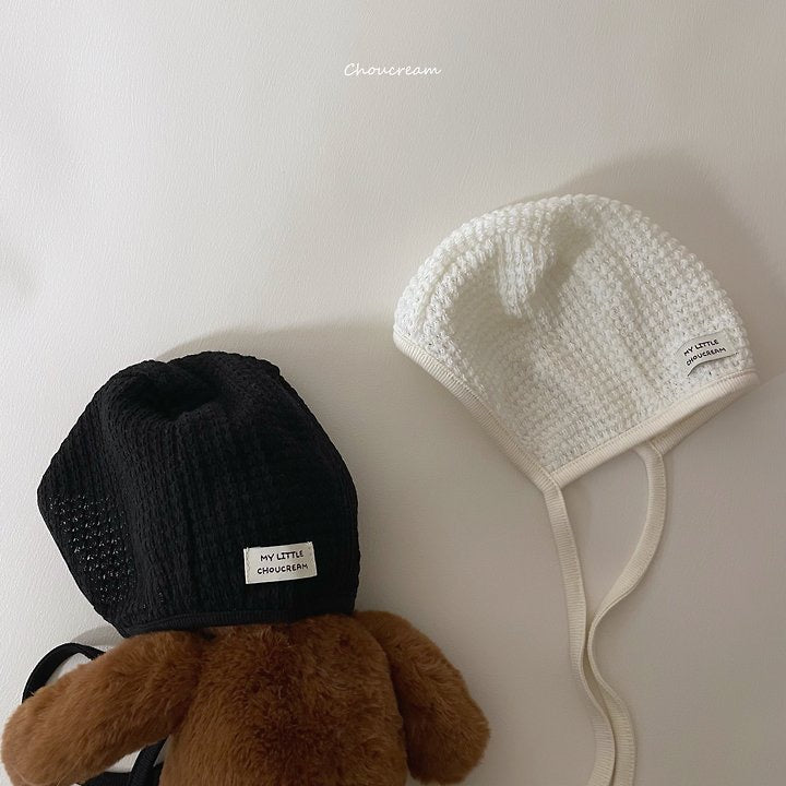Waffle Knit Bonnet-choucream-19