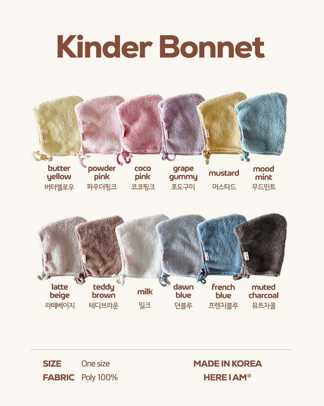 Kinder Bonnet Hat-Here I Am-16