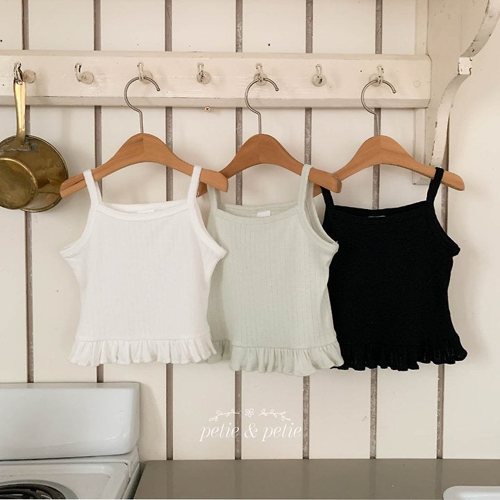 Eyelet Frill Sleeveless - petit & petit - 40