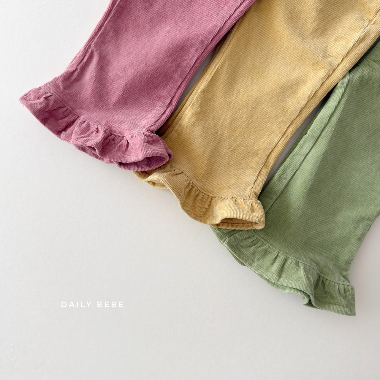 Corduroy Bootcut Pants-dailybebe-11