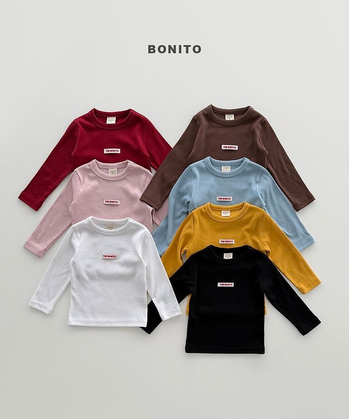 Color Ribbed Tee - BONITO - 056