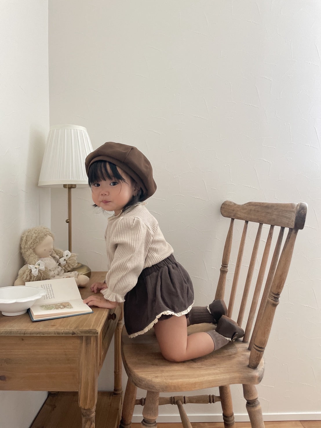 ｜即納｜leather beret