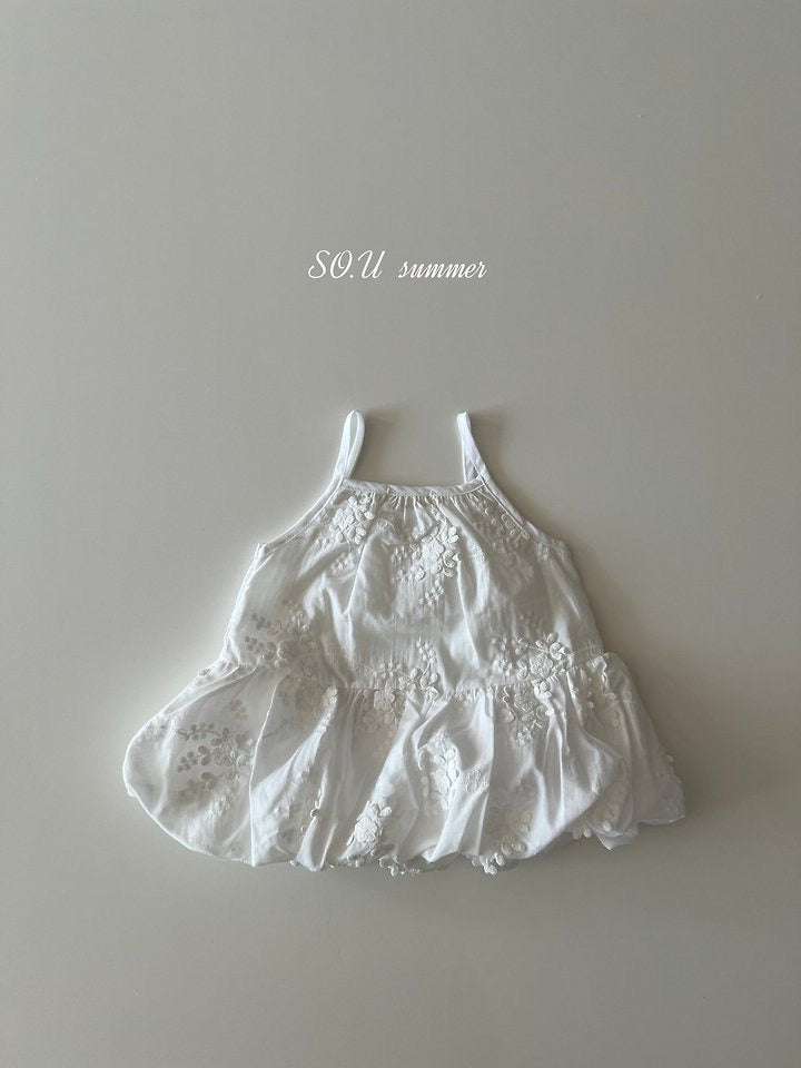 balloon strap sleeveless dress-SO.U-17