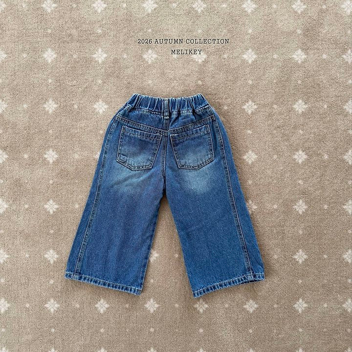 Seam-Detail Wild Denim Pants-melikey-45
