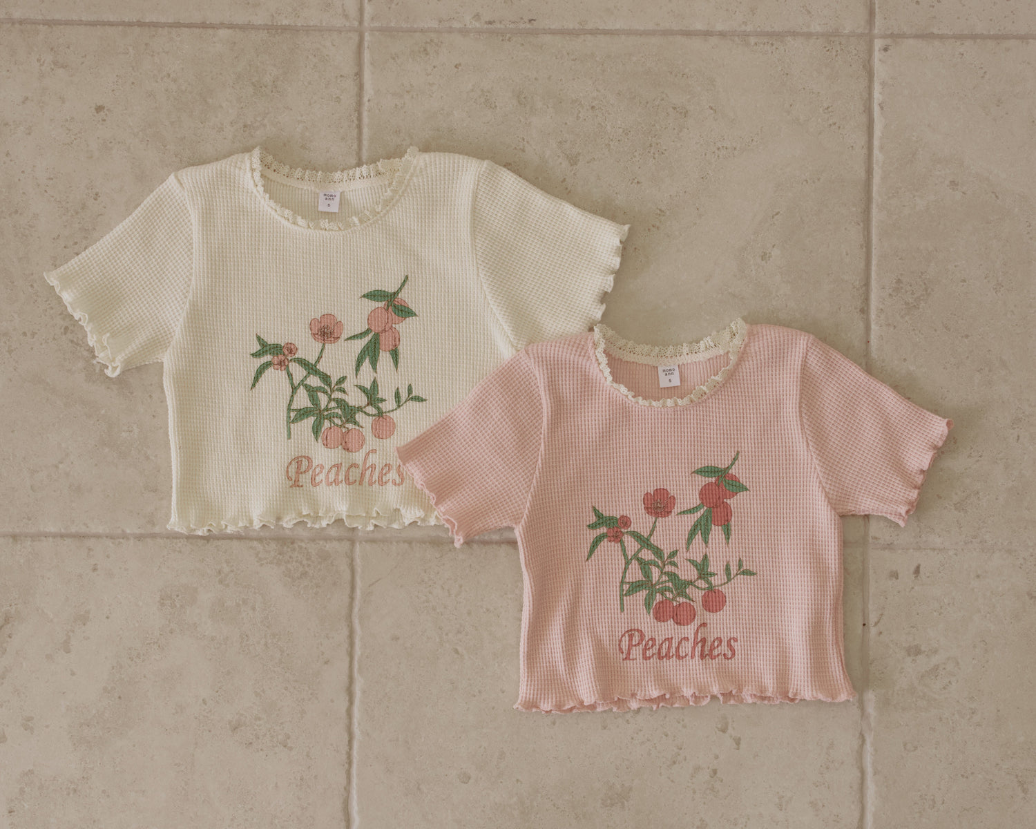 Peach Waffle Tee-momoann-3