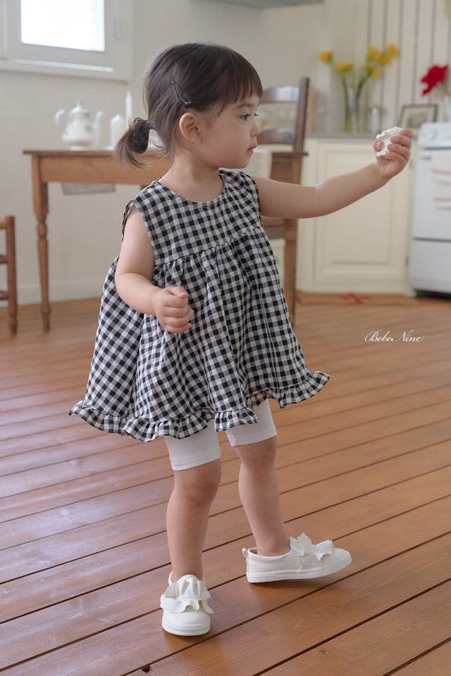 Check Frill Blouse-bebenine-29