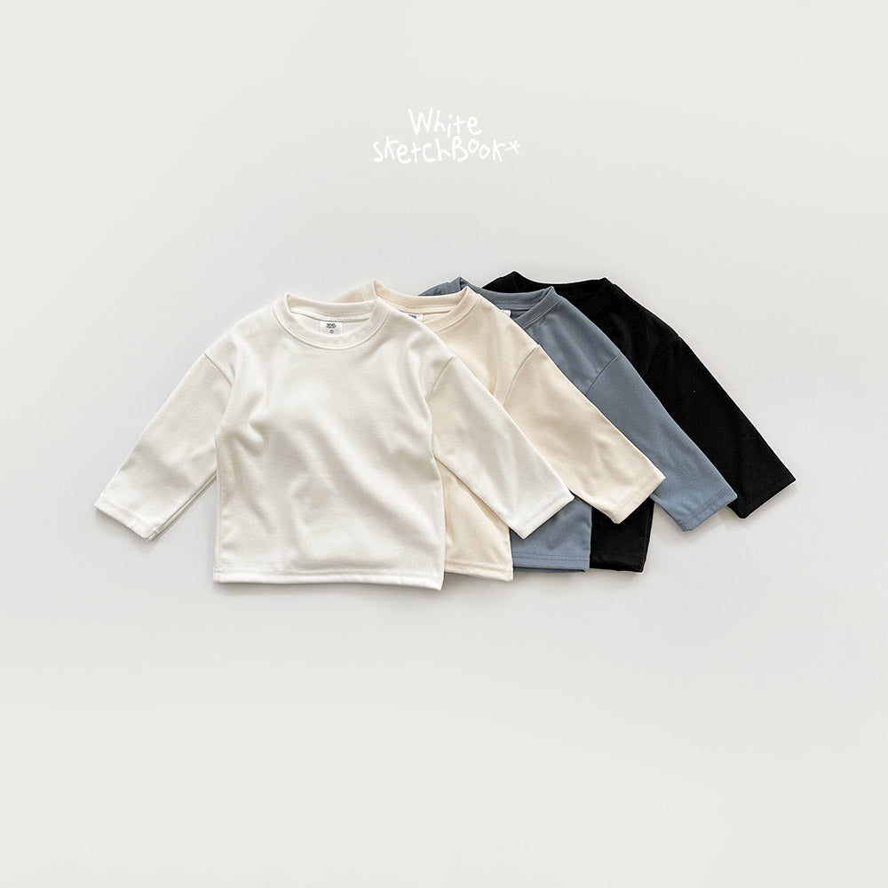 Soft Brushed T-Shirt-White Sketch Book-7