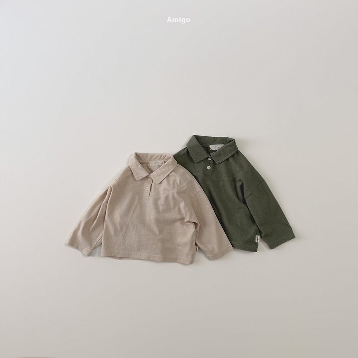 Seamed Collar T-Shirt-amigo-18