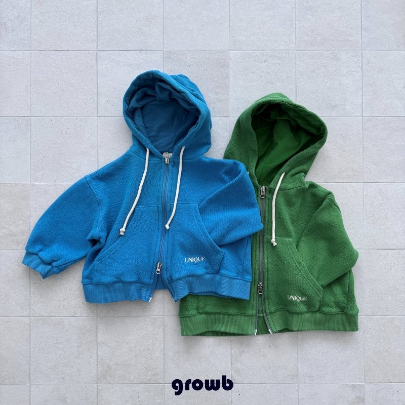 Unique Two-Way Zip Hoodie-growB-26