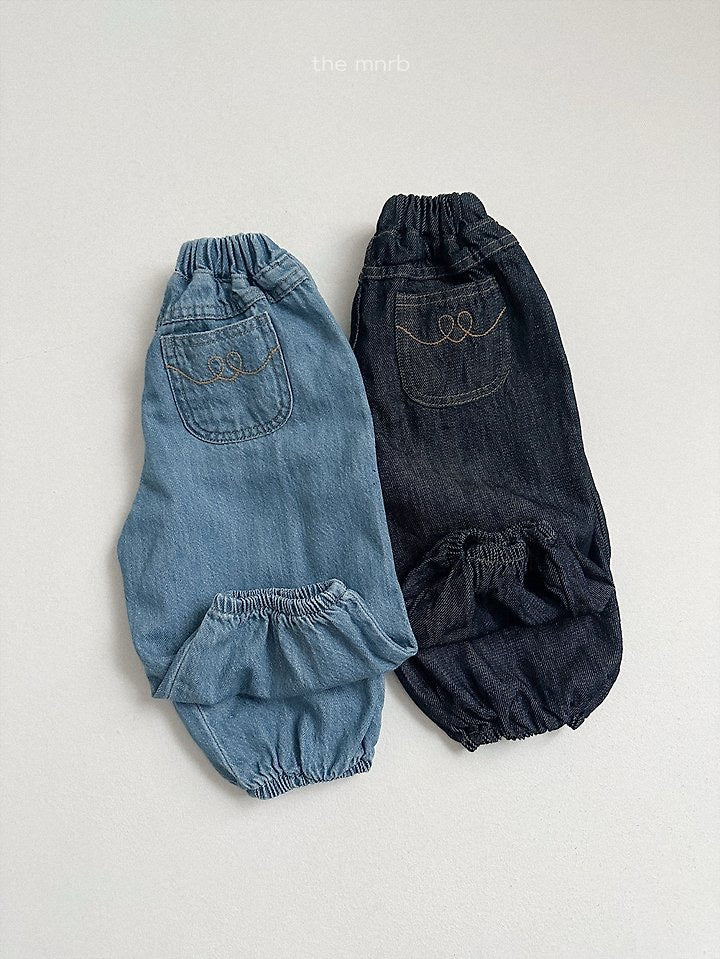 Stitch Denim Jogger Pants-minirobe-9