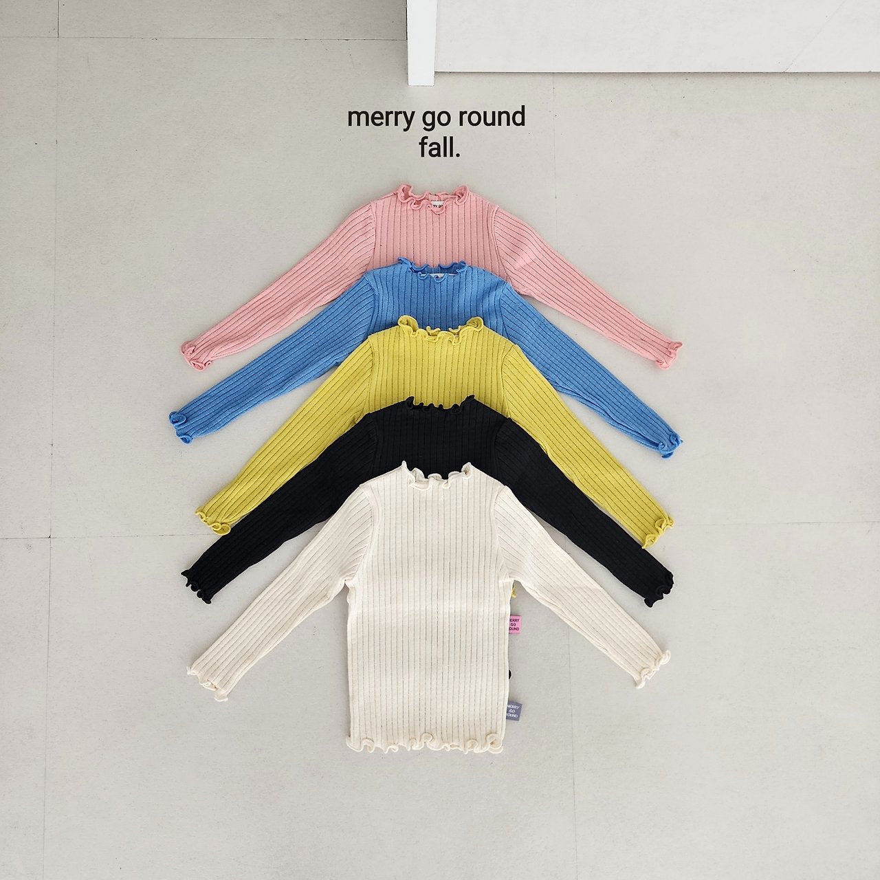 Candy Ribbed T-Shirt-merry go round-29