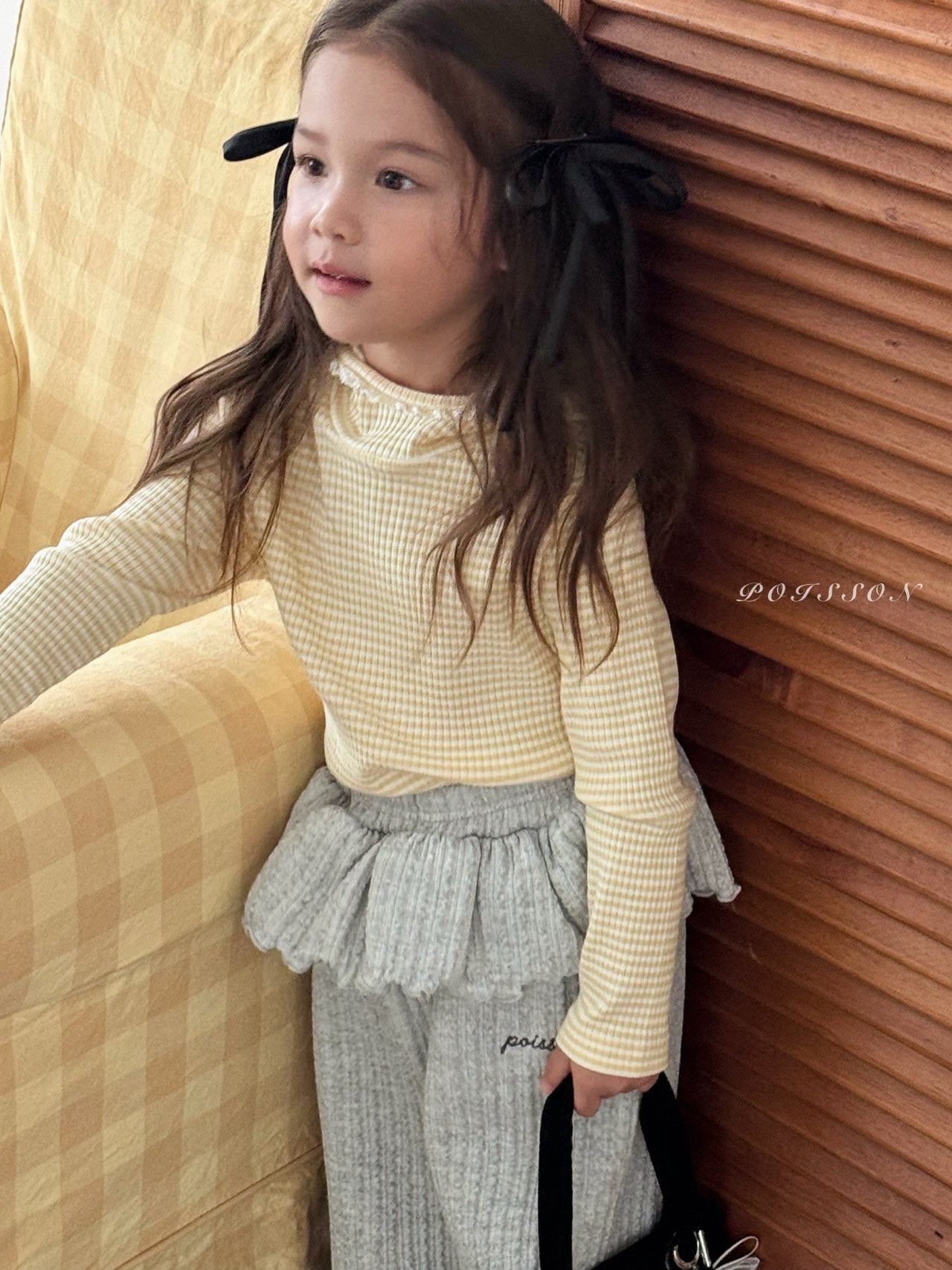 Striped Hooded T-Shirt-POISSON-25