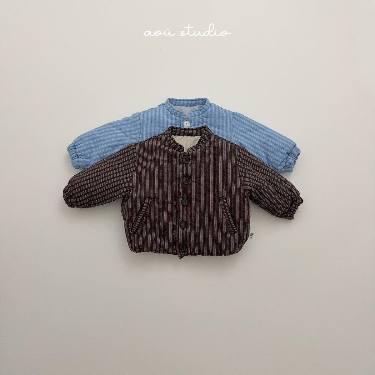 High Stripe Padded Jacket-aou studio-3