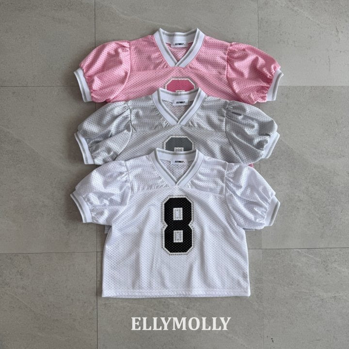 Mesh Football T-ellymolly-74