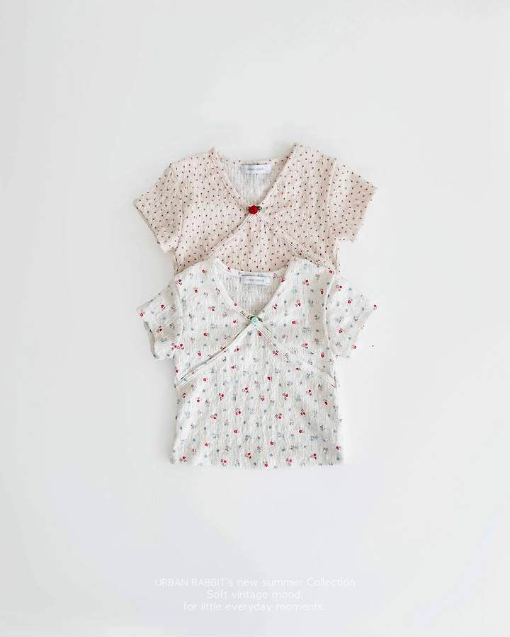 Rose Cap Sleeve Tee-URBAN RABBIT-12