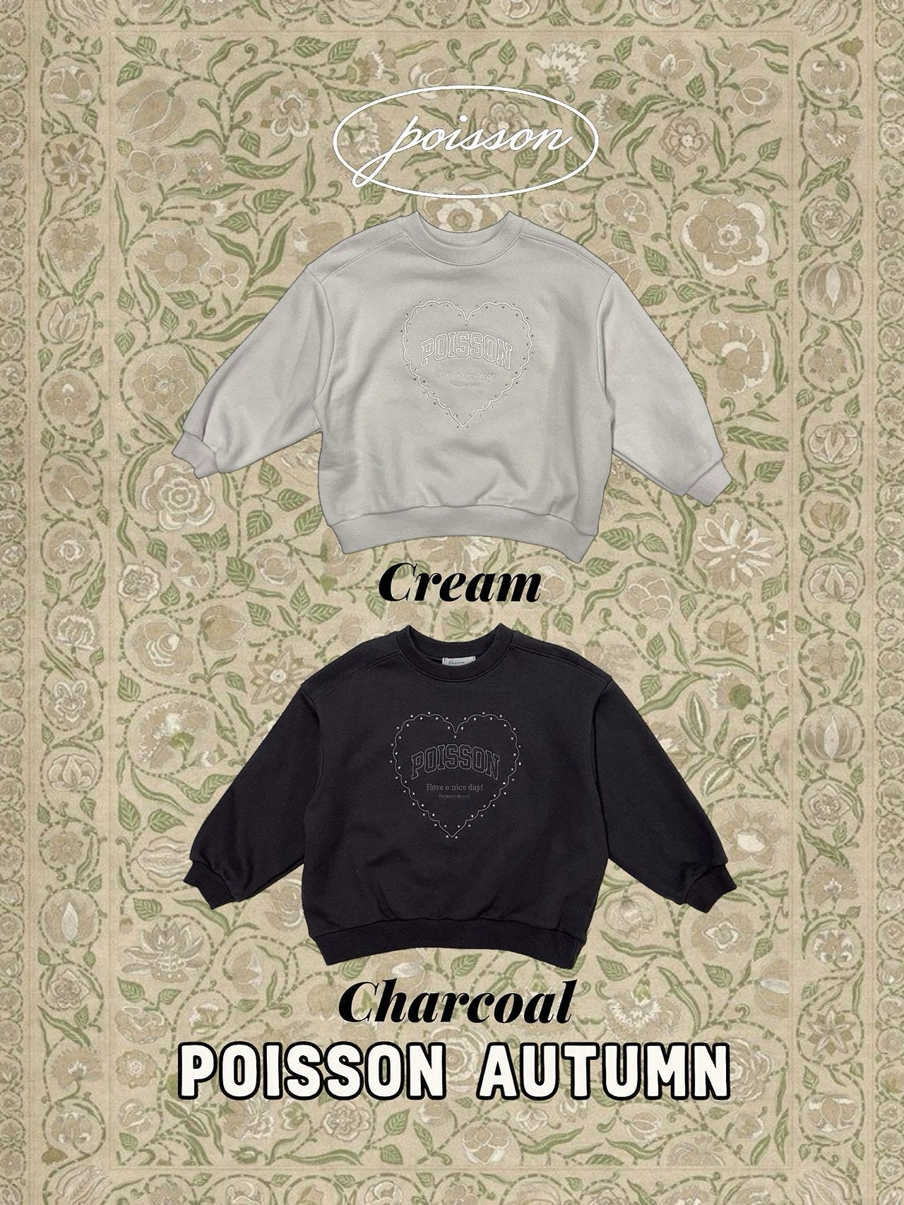 Poisson Embroidery Sweatshirt-POISSON-7