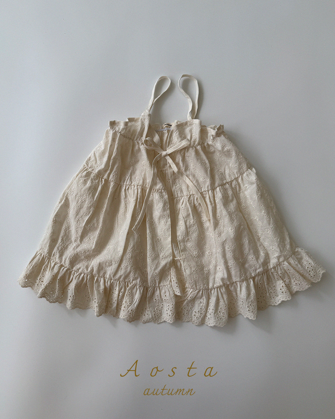 Lace Cotton Open Dress-Aosta-24