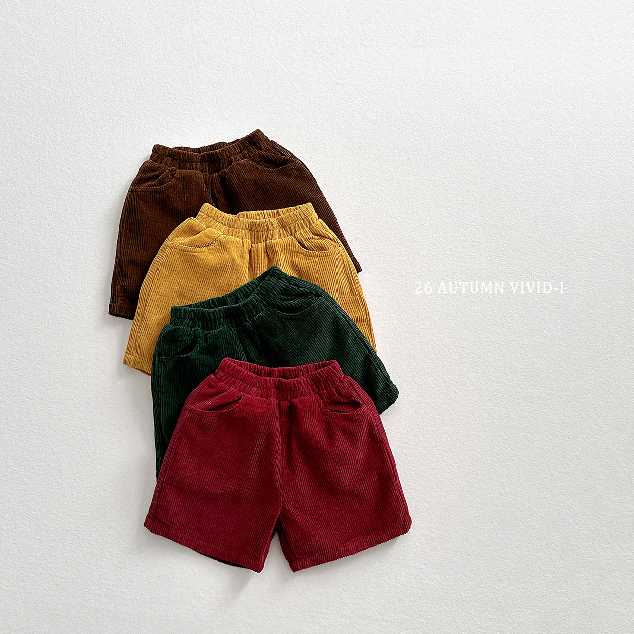 Corduroy Half Pants-vivid-i-21
