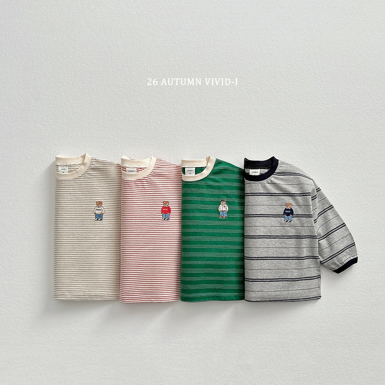 Signature Bear Stripe T-Shirt-vivid-i-46