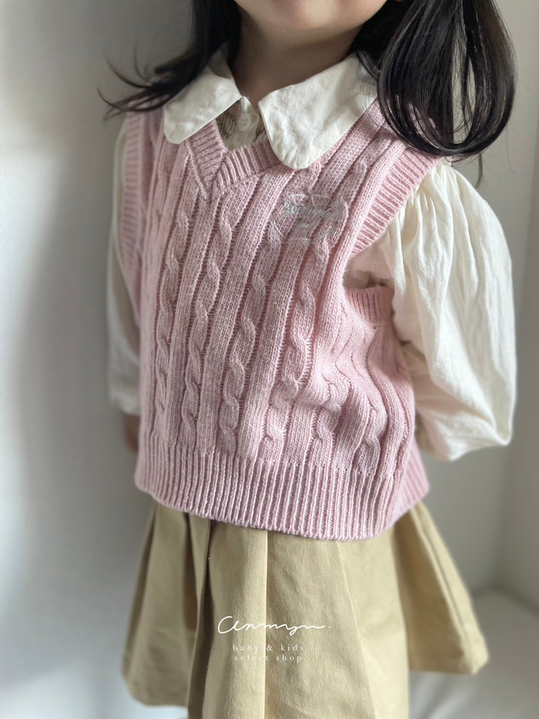 ｜即納｜ nuance knit vest