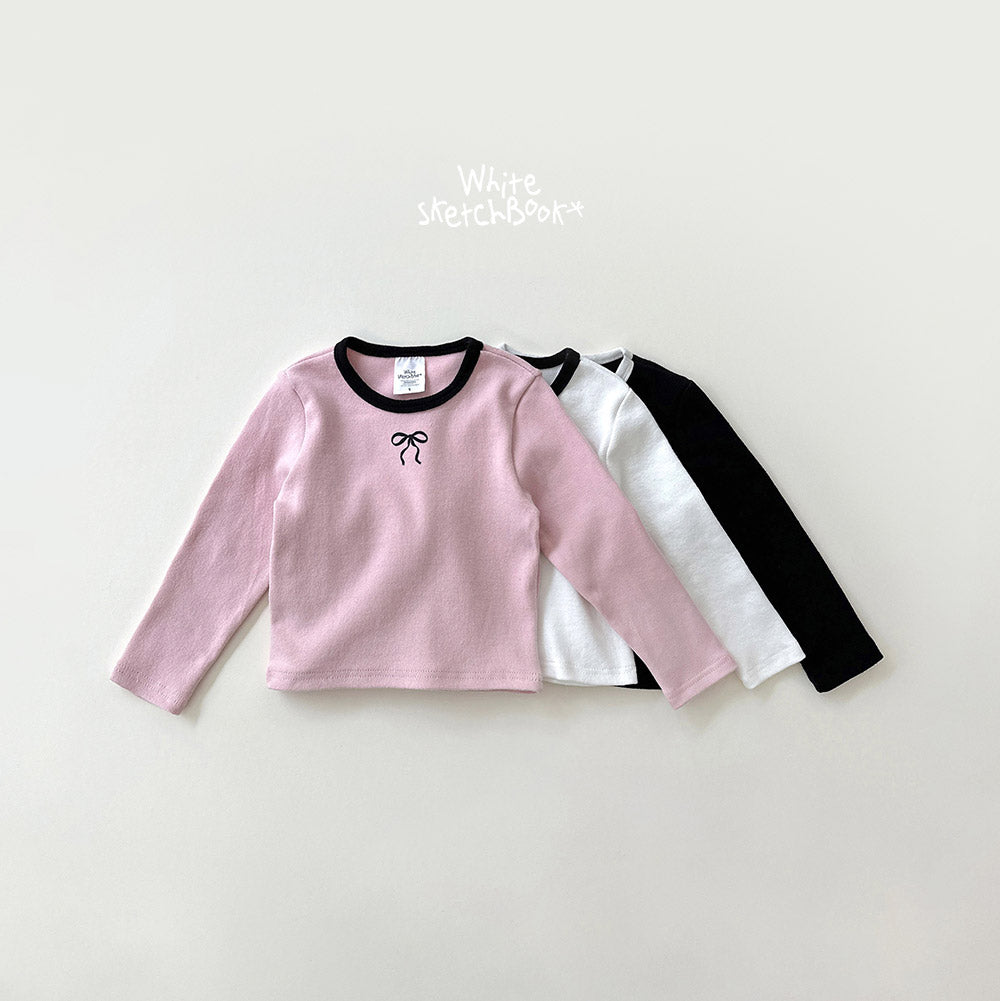 Peach Color-Block Round T-Shirt-White Sketch Book-10