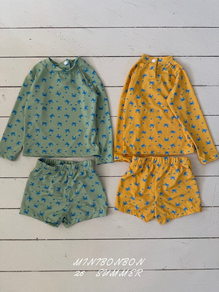 Crab Rash Guard Set-minibonbon-36