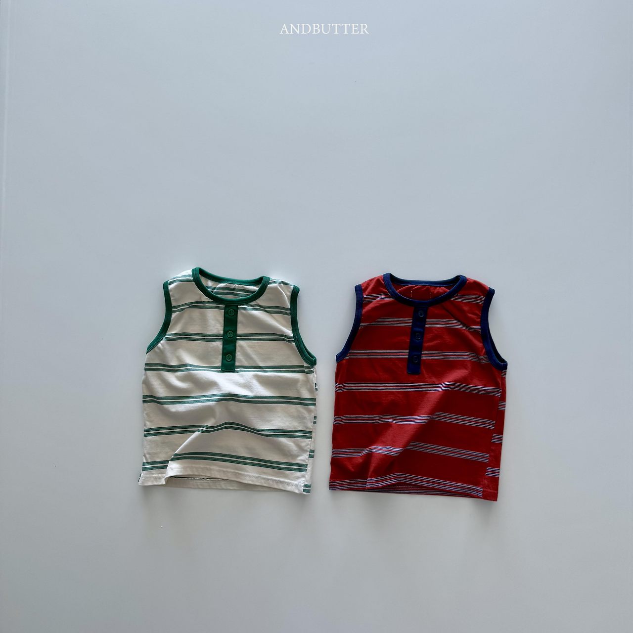Henley Stripe Sleeveless-and butter-2-5