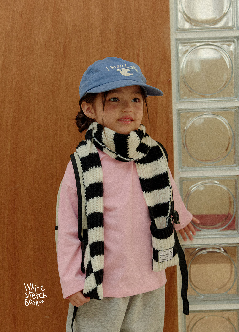 New Half-Neck Peach Turtleneck-White Sketch Book-11