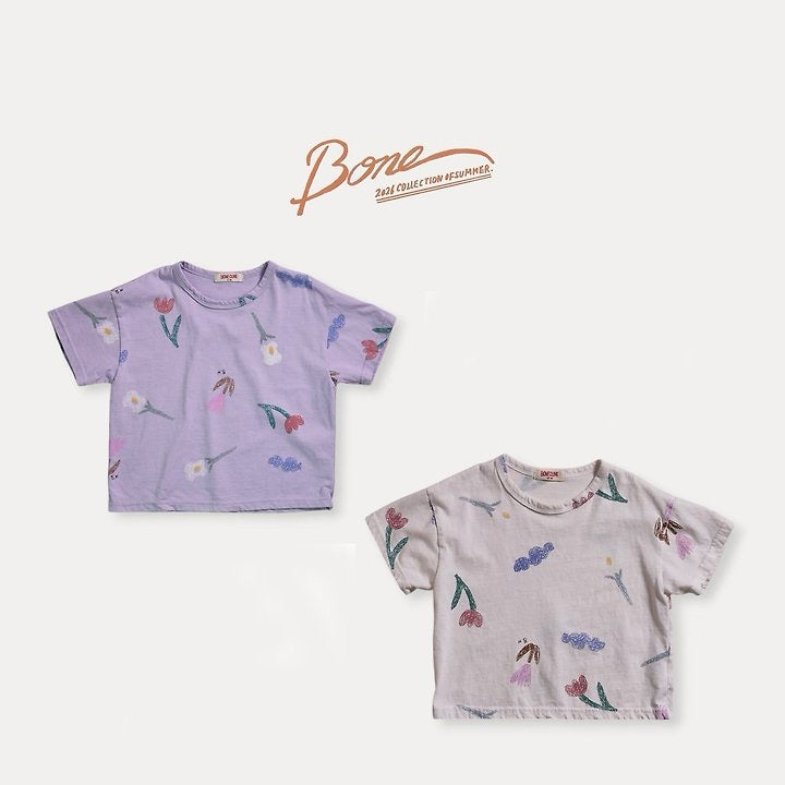 Cray Flower All-over T-Shirt / boneoune -63