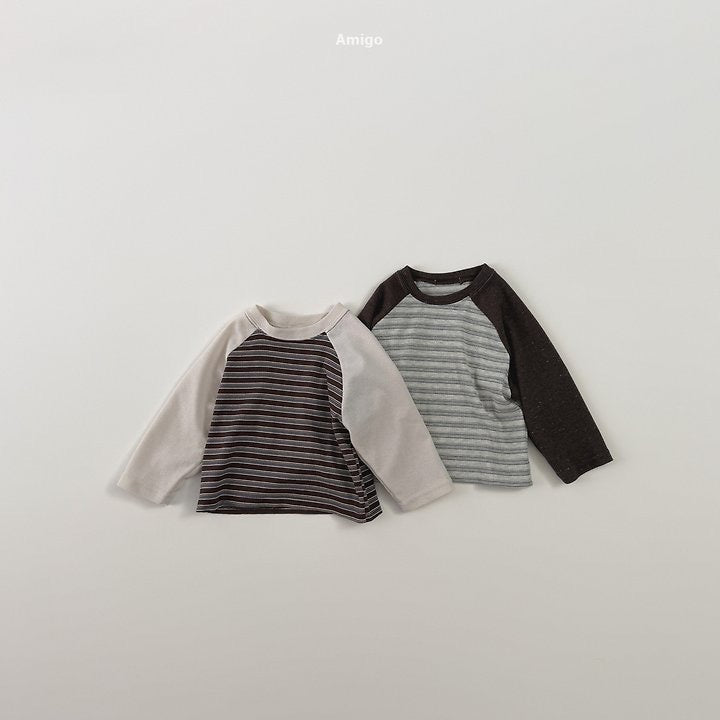 Stripe Raglan T-Shirt-amigo-20