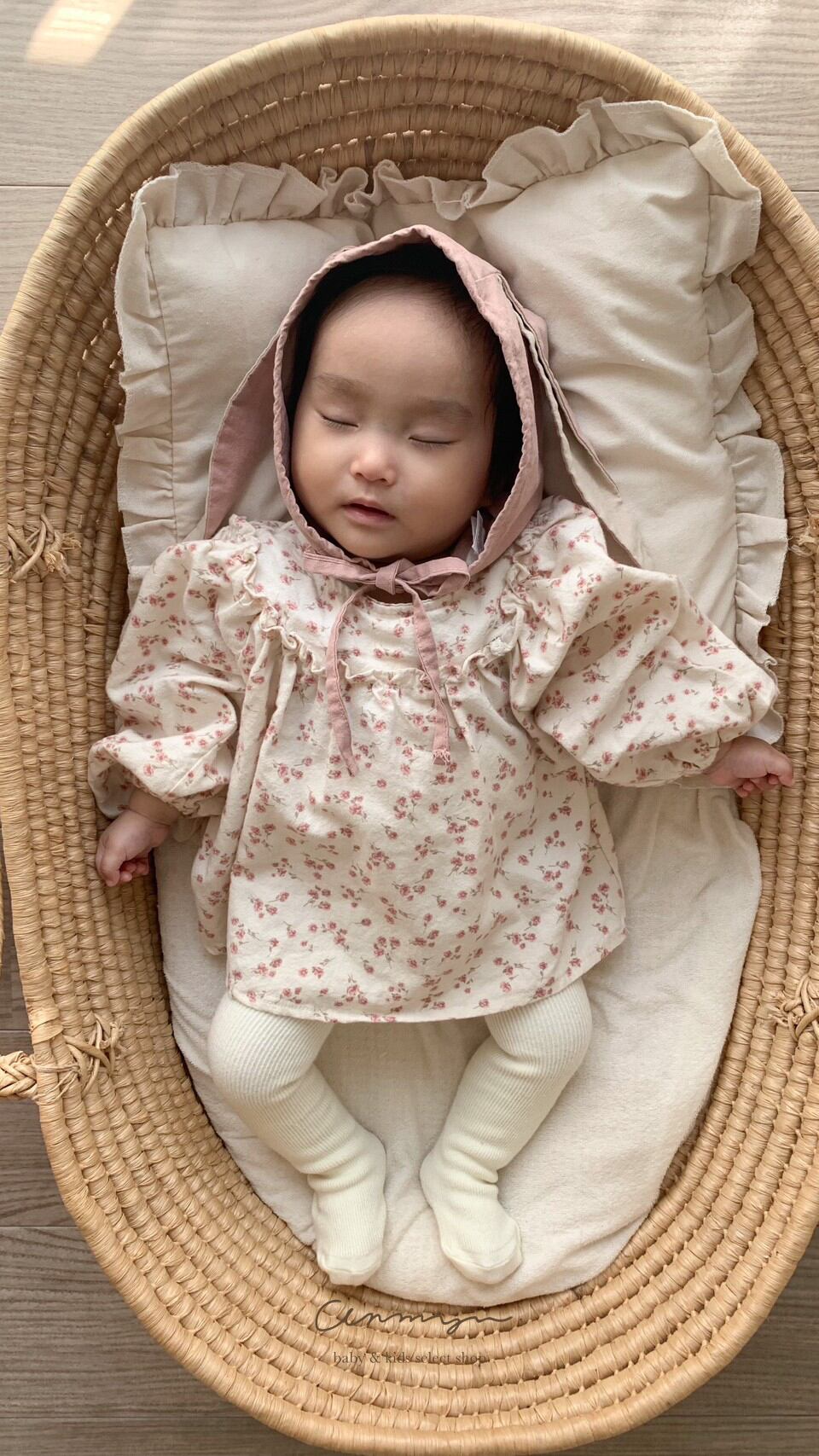 ｜即納｜Rabbit bonnet hat / valu bebe