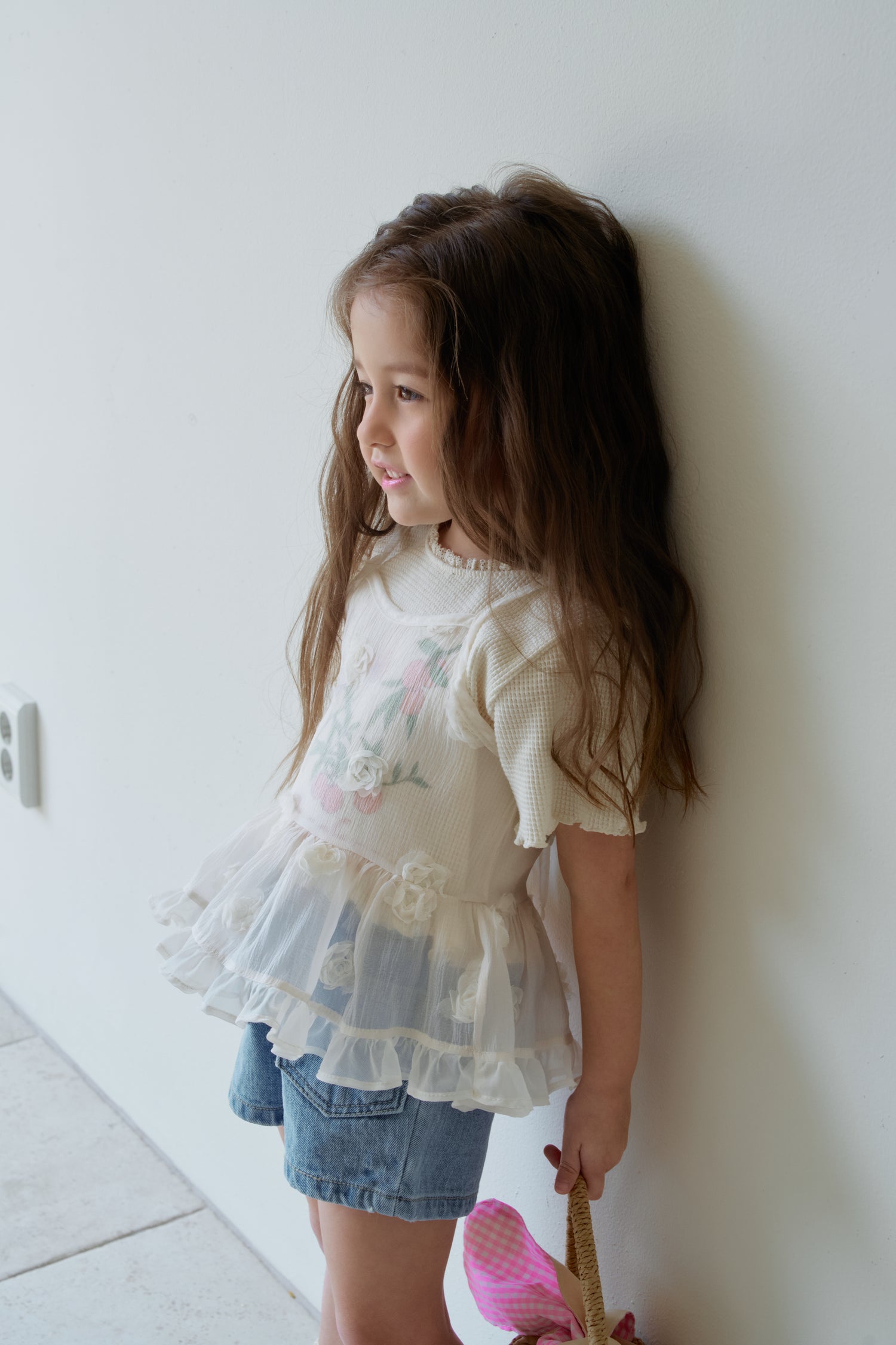 Rose Frill Sleeveless Blouse-momoann-1