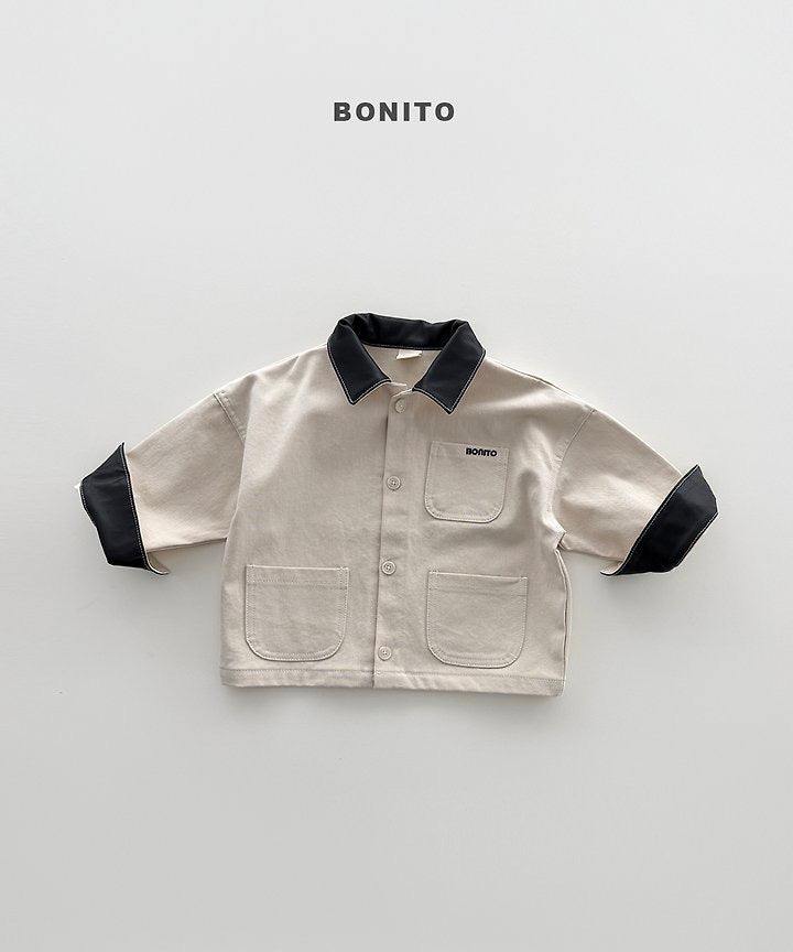 Leather Collar Jacket - BONITO - 037