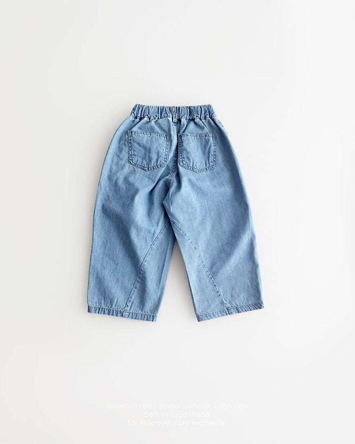 Denim Barrel Pants -URBAN RABBIT-20