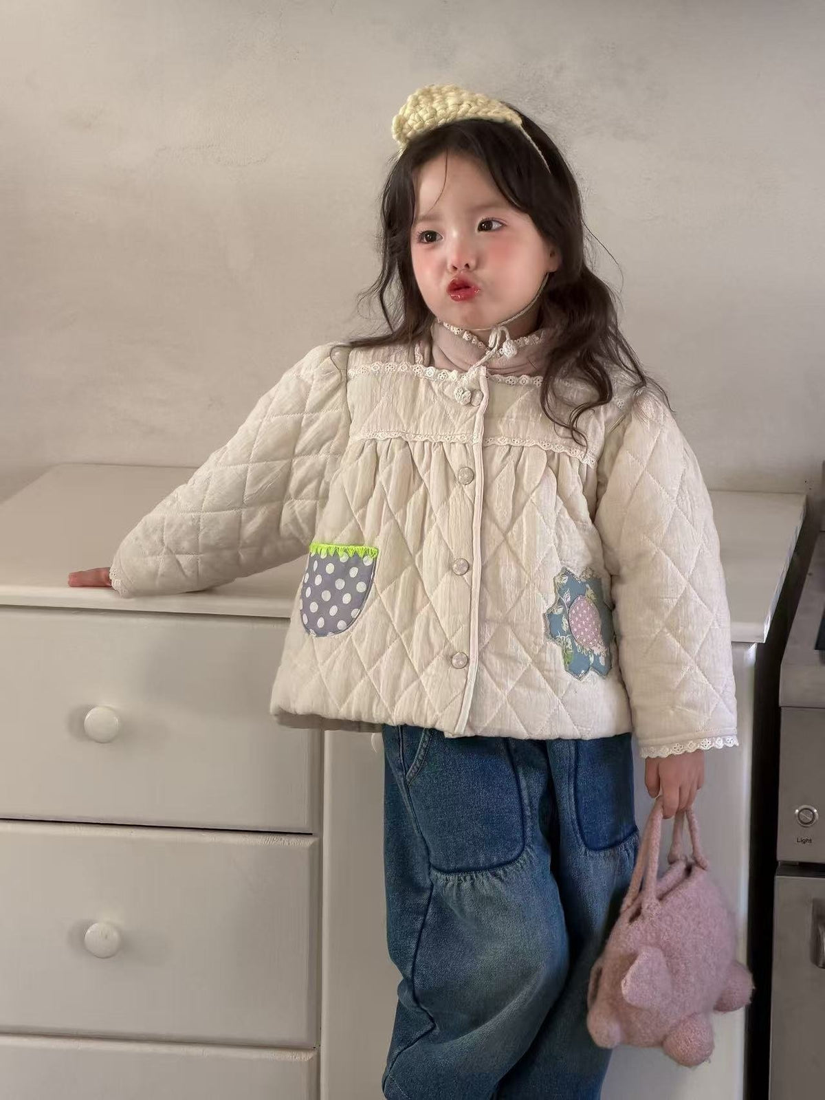 Patch Quilted Padded Jacket-aiai-27