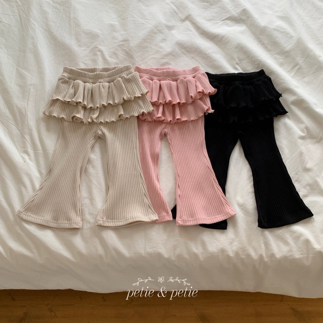Jenny Ribbed Tiered Flare Pants-petit petit-41