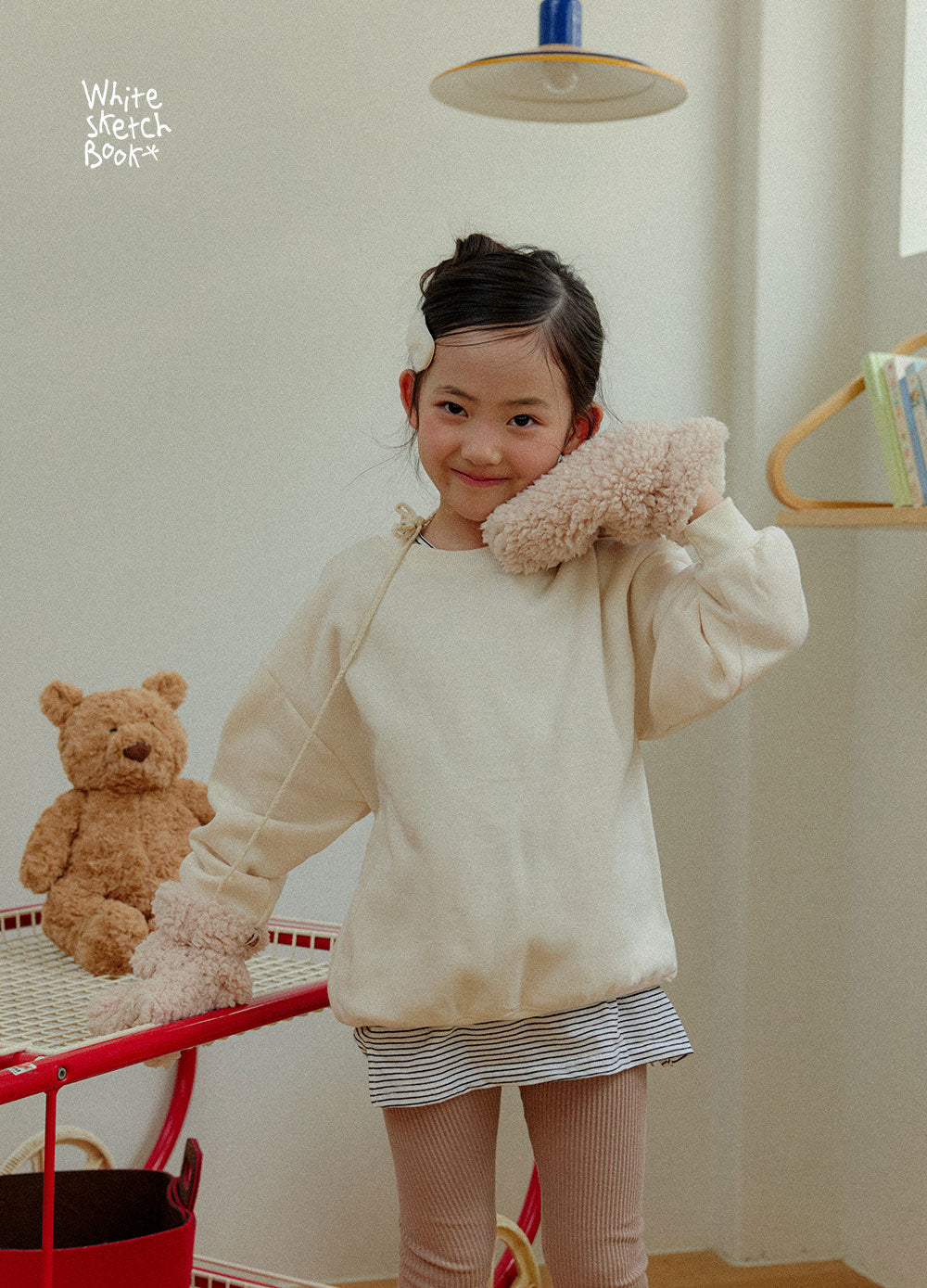 Weekly Fleece Sweatshirt-white sketch book-15