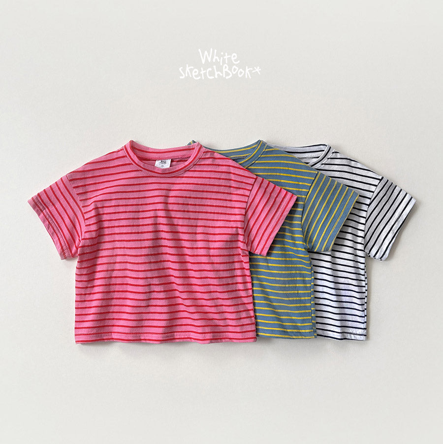Candy Striped Short Sleeve T-wsb-31