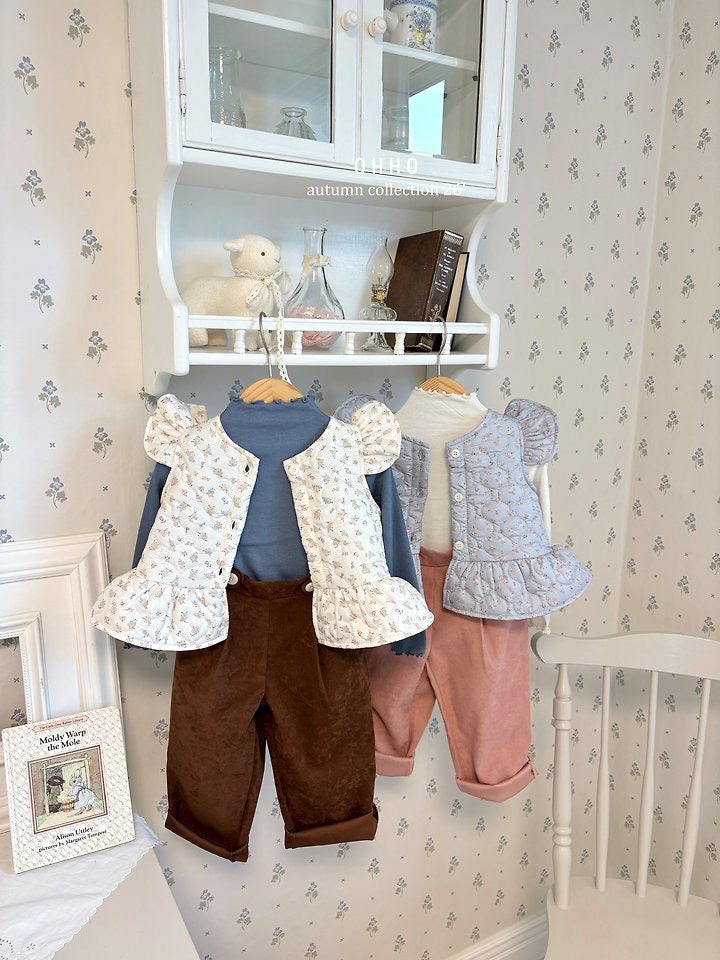 Rose Quilting Frill Vest-ohho-7