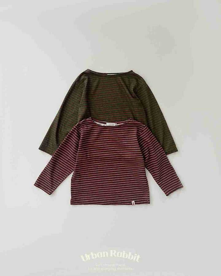 High Teen Stripe Long Tee-urban rabit-17