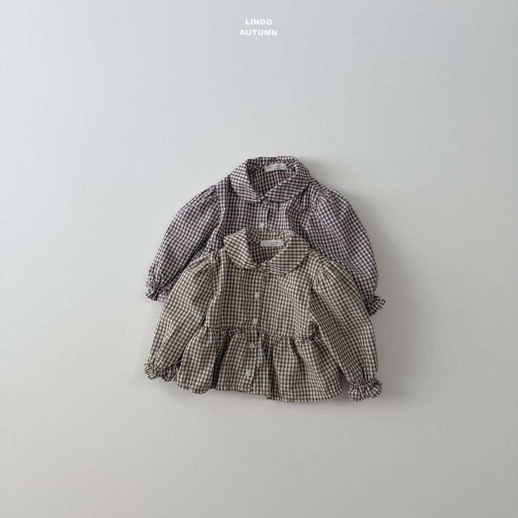 Sweet Check Blouse-LINDO-20