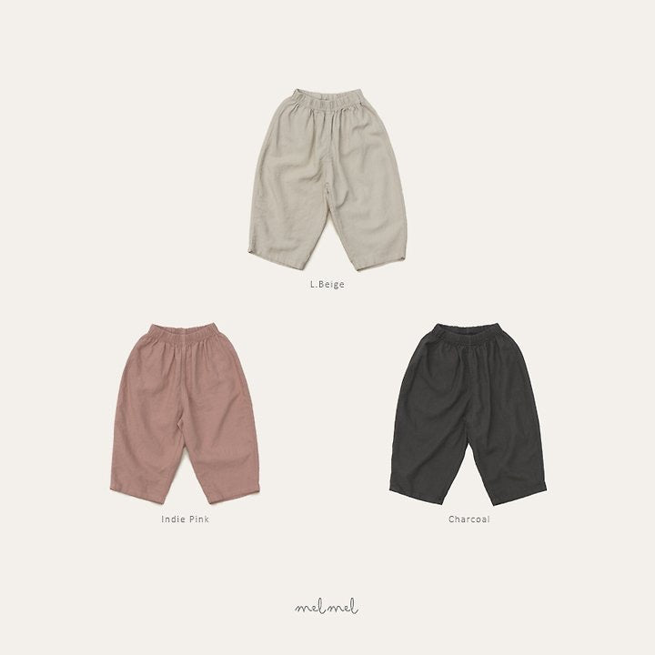 Linen Hip-pocket Pants-melmel-14