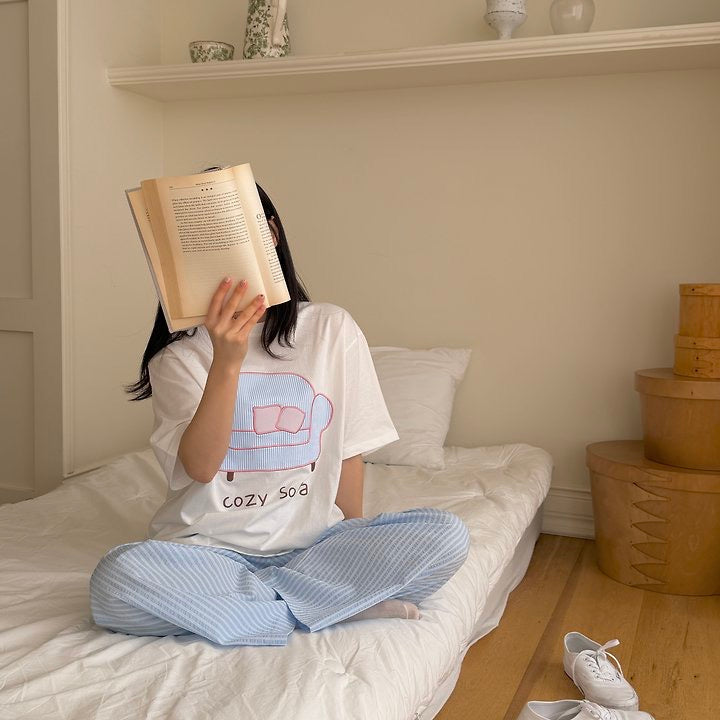 Adult Cozy Sofa Short Sleeve Tee-ninibello-31