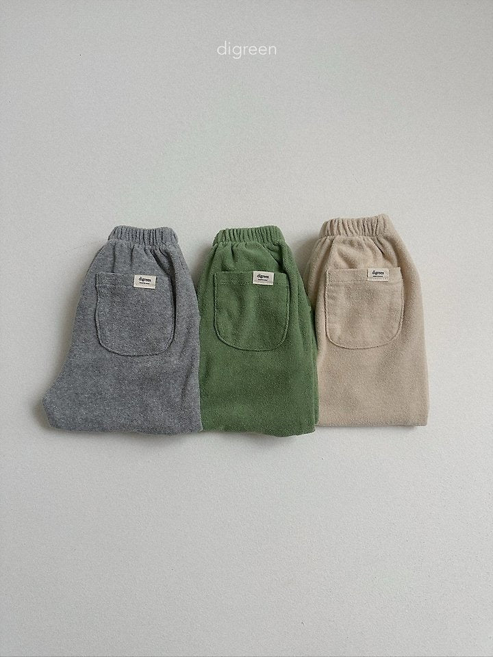 sand terry jogger pants-digreen-8