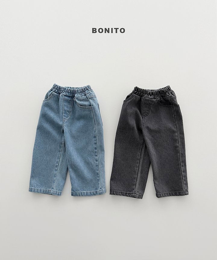 Cord Denim Wide Pants - BONITO - 024